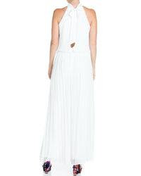 Wild Orchid Pleat Jumpsuit - White