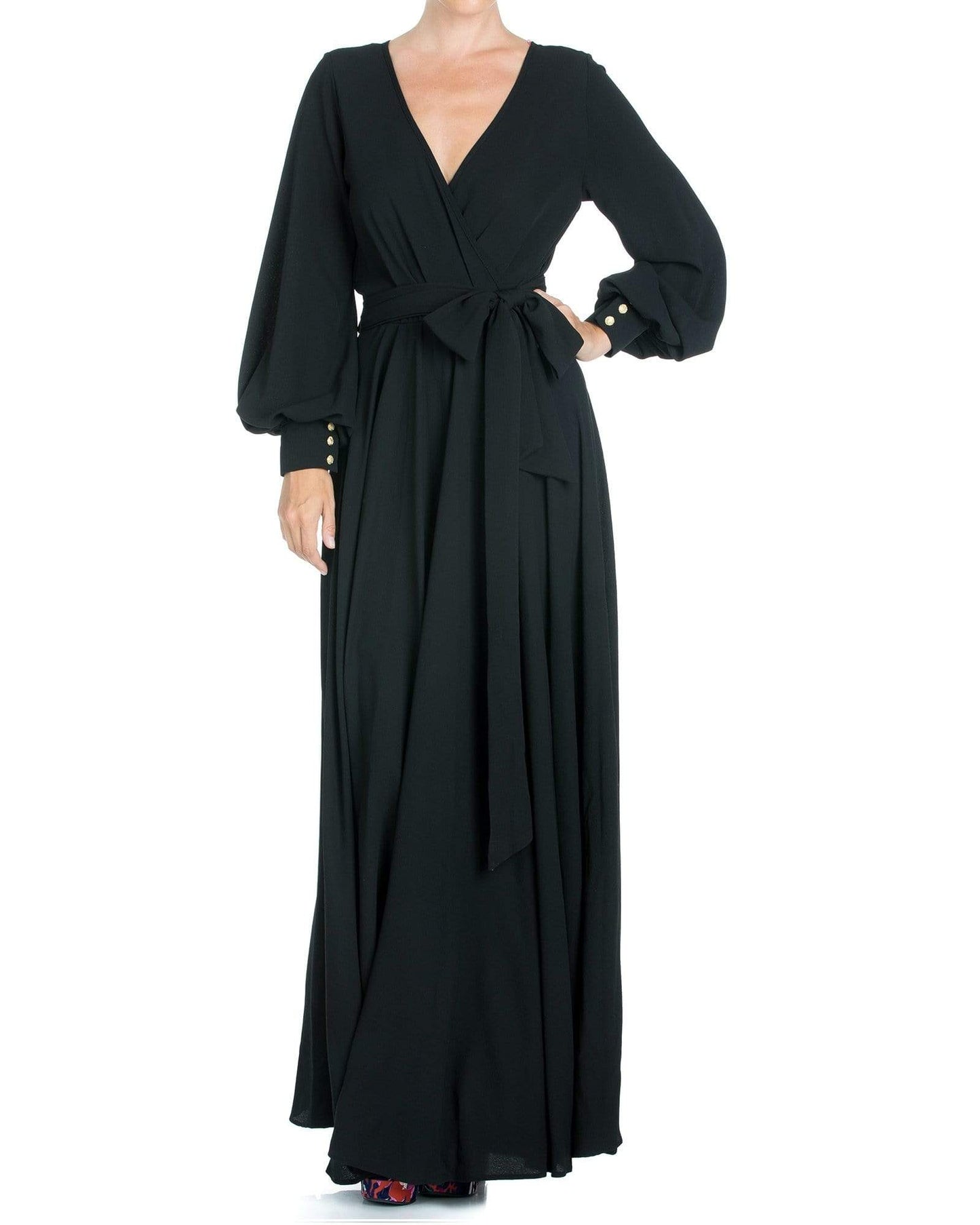 LilyPad Maxi Dress - Black - Meghan Fabulous