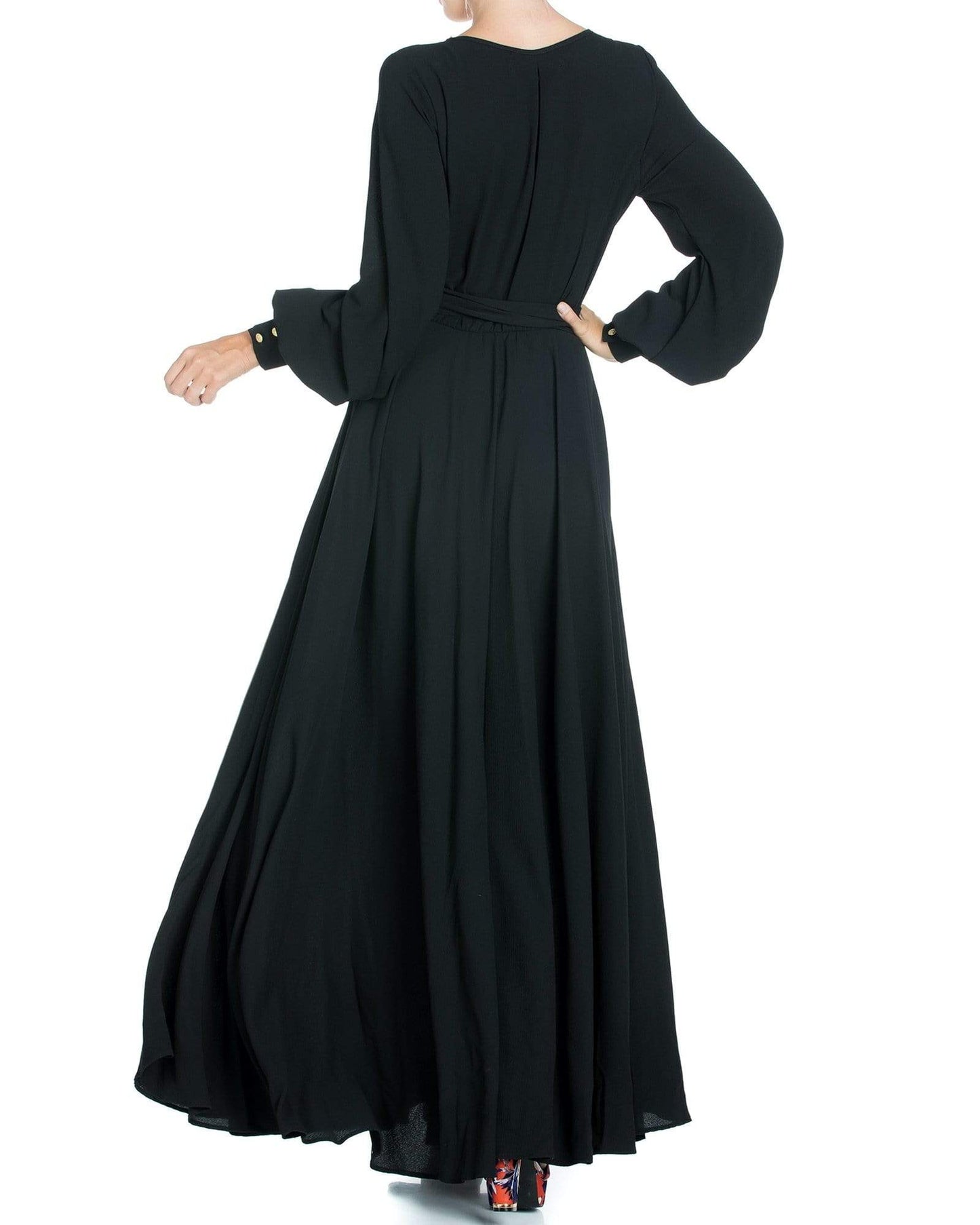 LilyPad Maxi Dress - Black - Meghan Fabulous