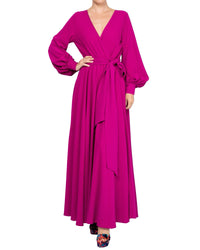 LilyPad Maxi Dress - Cranberry