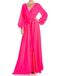 LilyPad Maxi Dress - Neon Pink