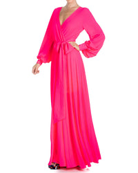 LilyPad Maxi Dress - Neon Pink