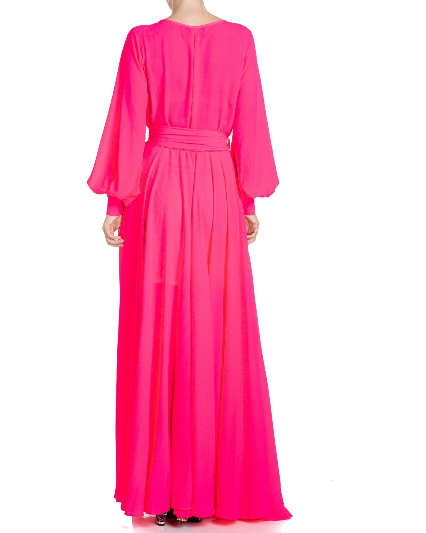 LilyPad Maxi Dress - Neon Pink