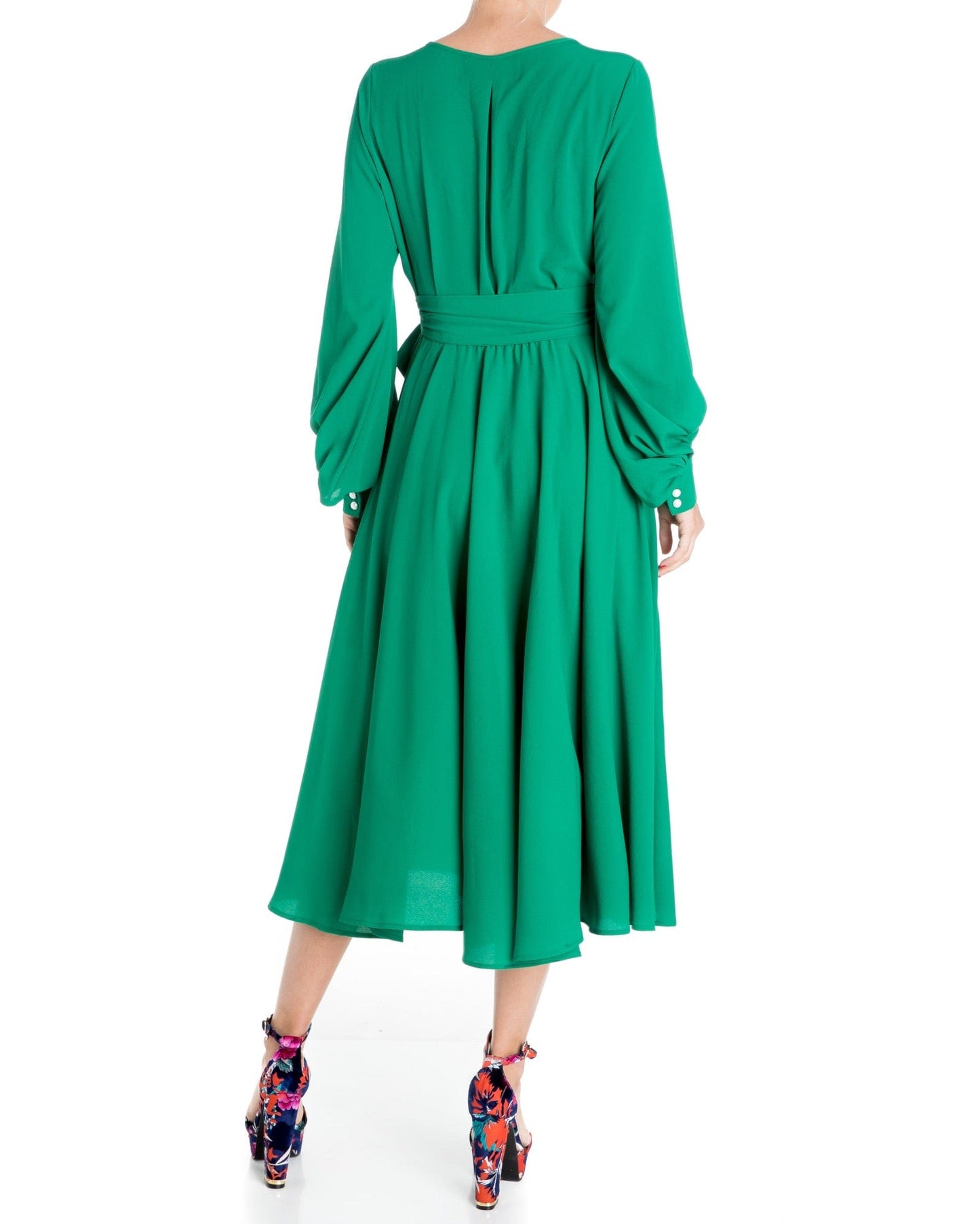 LilyPad Midi Dress - Emerald