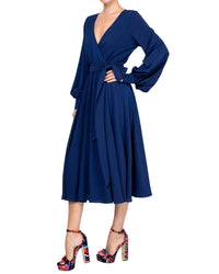 LilyPad Midi Dress - Navy