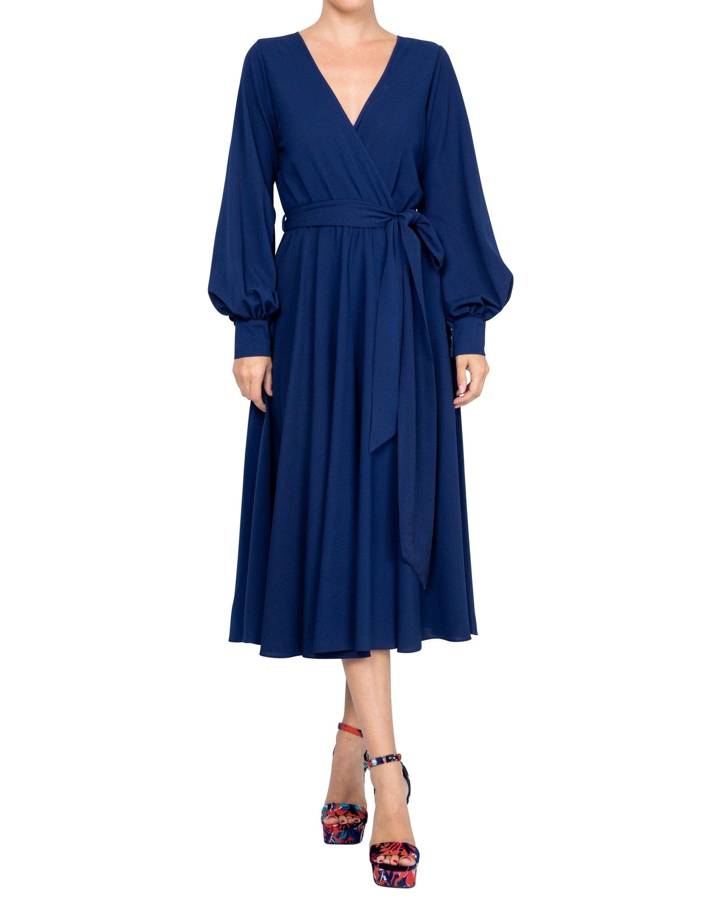 LilyPad Midi Dress - Navy