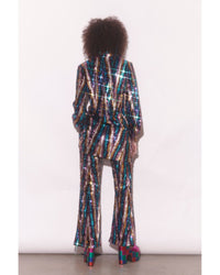 Martini Sequin Pants - Rainbow Glitter