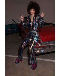 Martini Sequin Pants - Rainbow Glitter