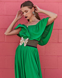 Morning Glory Maxi Dress - Emerald