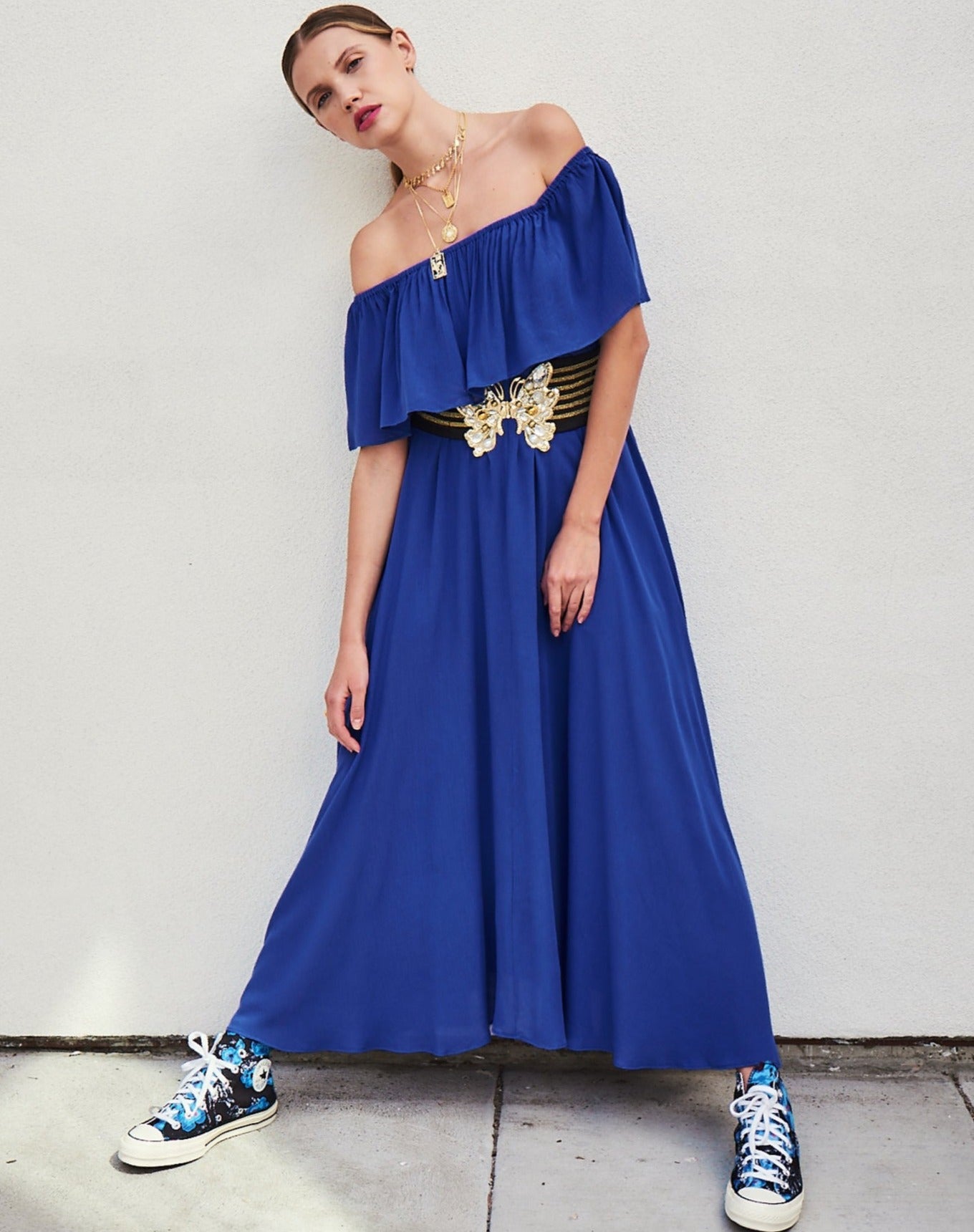 Morning Glory Maxi Dress - Royal